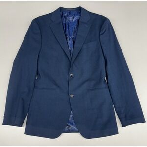 Dormeuil Paris Mens Breespoke Benjamin Adams Navy Blazer Size Small